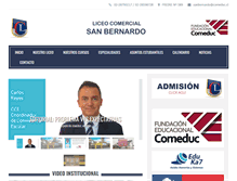 Tablet Screenshot of liceocomercialsb.cl